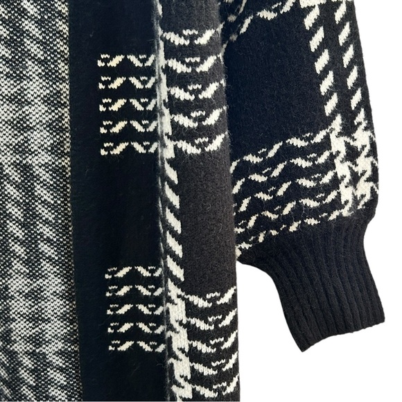 Entro Anthropologie Long Knit Cardigan Open Front Winter Sweater Small - Picture 5 of 15